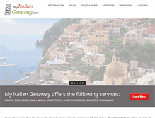 Tablet Screenshot of myitaliangetaway.com